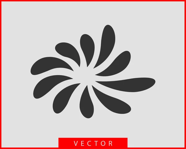 Gota icono de agua vector elemento de diseño aislado — Vector de stock