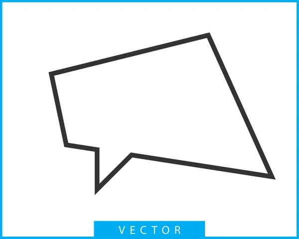 Konuşma kabarcık konuşma simgesi. Boş boş kabarcıklar vektör tasarım eleme — Stok Vektör