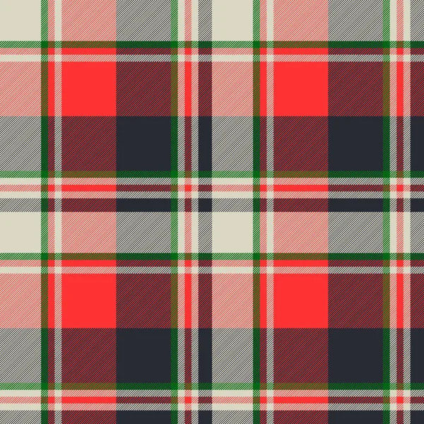 Tartan plaid fabric texture seamless pattern — Stock Vector