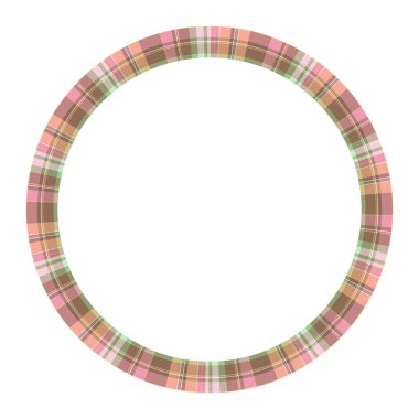 Yuvarlak çerçeve vektör Vintage desen tasarım şablonu. Daire Borde