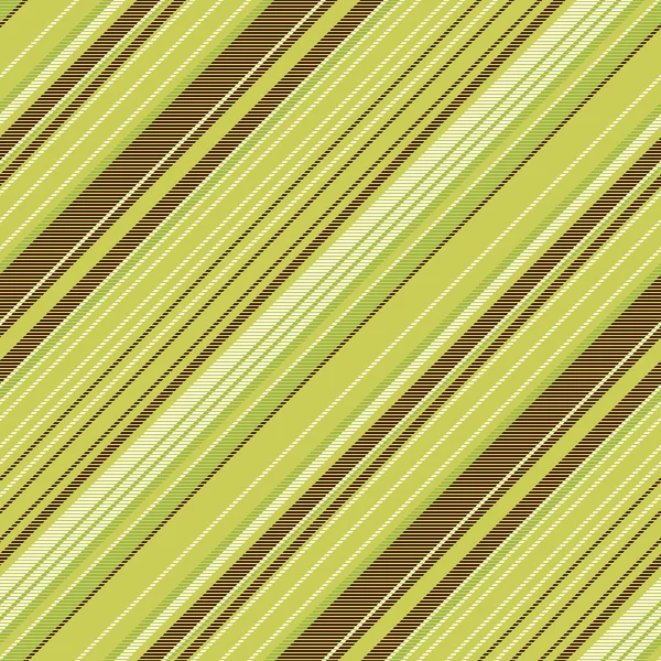 条纹线绿褐色无缝图案 — 图库矢量图片