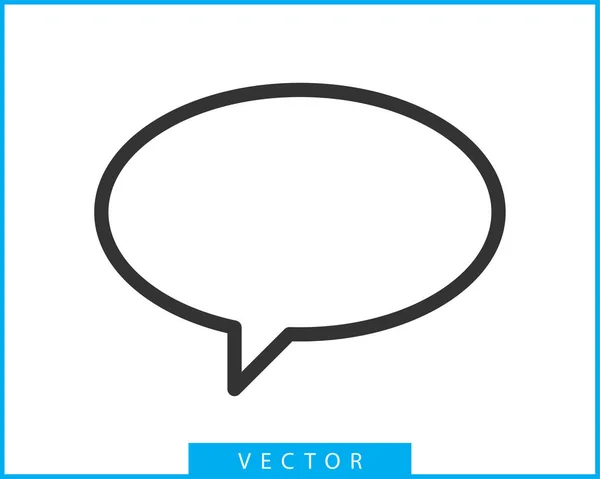 Talk bubble speech icon. Blank empty bubbles vector design eleme — Stock Vector