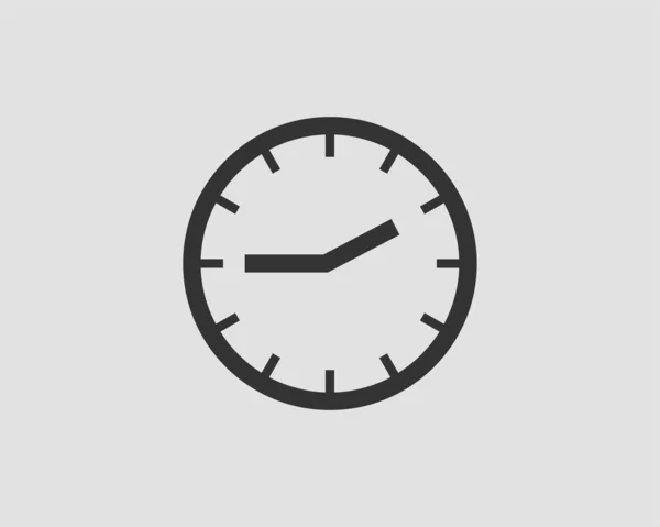 Reloj vector icono. Reloj elemento de diseño plano aislado en blanco b — Archivo Imágenes Vectoriales