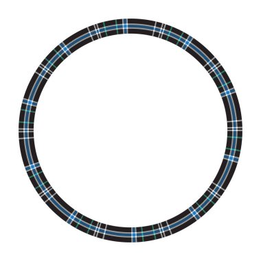 Yuvarlak çerçeve vektör Vintage desen tasarım şablonu. Daire Borde