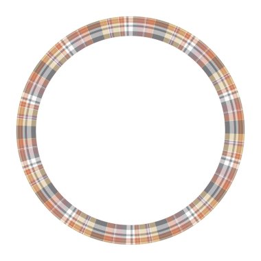 Yuvarlak çerçeve vektör Vintage desen tasarım şablonu. Daire Borde