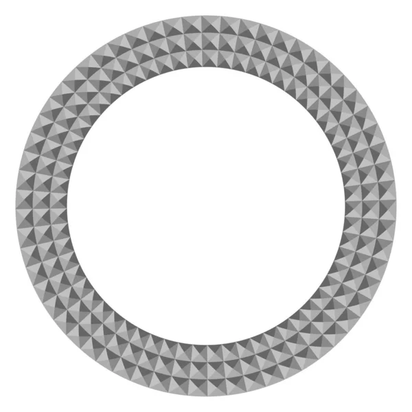 Plantilla de diseño de patrón vintage de vector de marco redondo. Círculo borde — Vector de stock