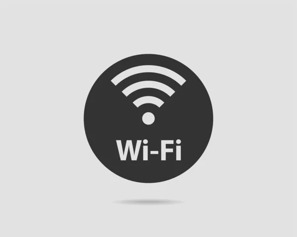 Δωρεάν εικονίδιο Wi-Fi. Ζώνη σύνδεσης WiFi σύμβολο διάνυσμα. Ραδιοκύματα — Διανυσματικό Αρχείο