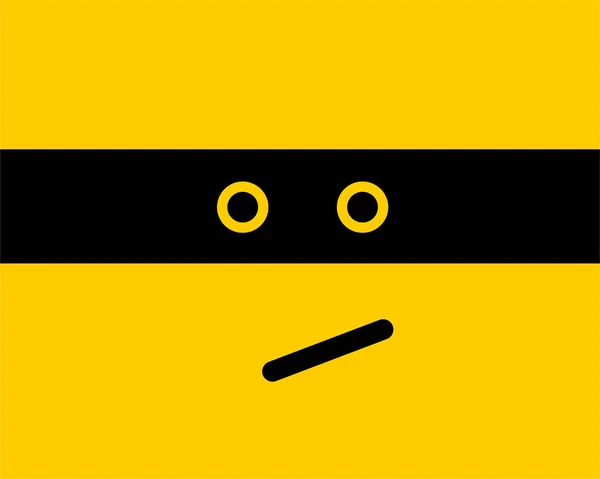 Emoji χαμόγελο εικονίδιο διανυσματικό σύμβολο σε κίτρινο φόντο. Χαμογελαστή φάτσα — Διανυσματικό Αρχείο