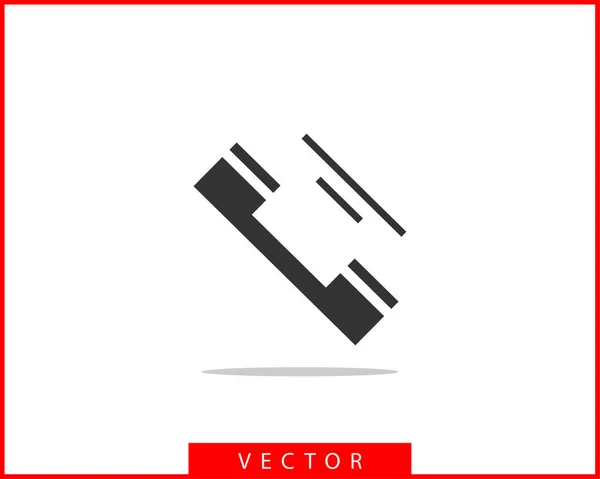 Icono del teléfono ilustración vectorial. Aplicación de centro de llamadas. Iconos telefónicos — Vector de stock