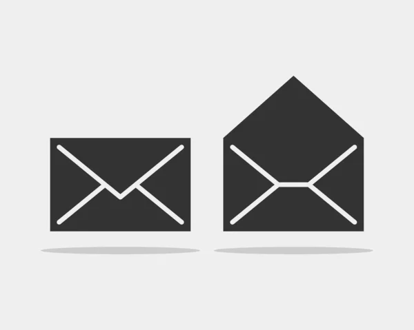 Set envelop icons letter. Envelope icon vector template. Mail sy