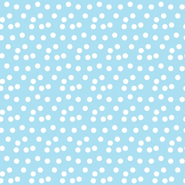Hellblauer Hintergrund zufällig verstreute Punkte nahtloses Muster — Stockvektor