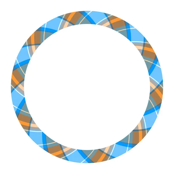 Cirkel randen en frames vector. Ronde rand patroon geometrische — Stockvector