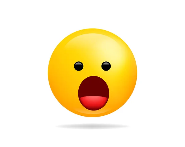 Emoji Smile Symbol Vektorsymbol. Sprachloses Gesicht gelbe Karikatur c — Stockvektor