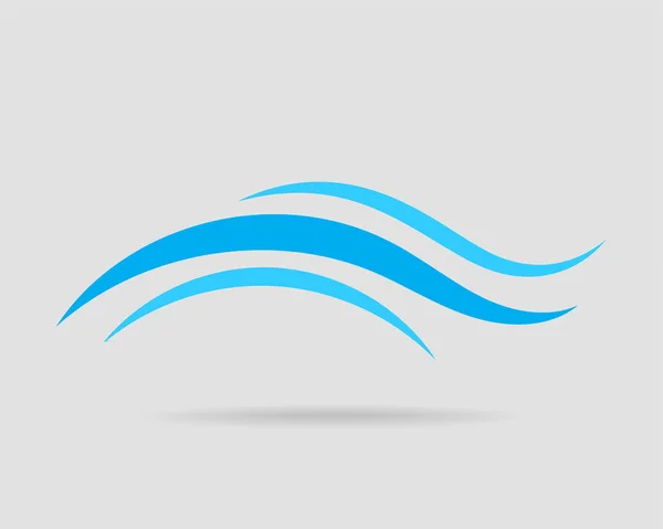 Diseño de vectores de ondas. Icono de ola de agua. Líneas onduladas aisladas . — Archivo Imágenes Vectoriales