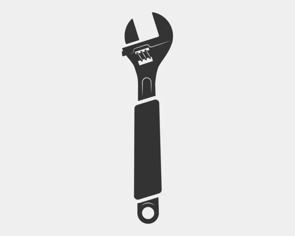 Tools vector wrench icon. Spanner logo design element. Key tool — Stock Vector