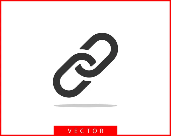 Ikona vektoru propojení řetězu. Plochý design pro chainlet. Koncepce co — Stockový vektor