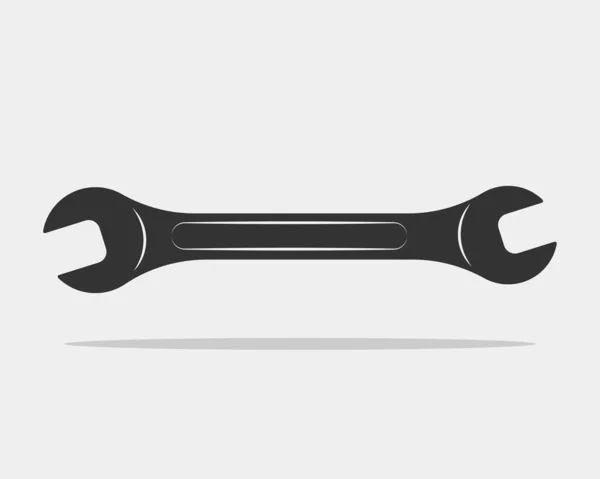 Tools vector wrench icon. Spanner logo design element. Key tool — Stock Vector