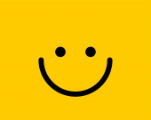 Картина, постер, плакат, фотообои "emoji smile icon vector symbol on yellow background. smiley face", артикул 288788394