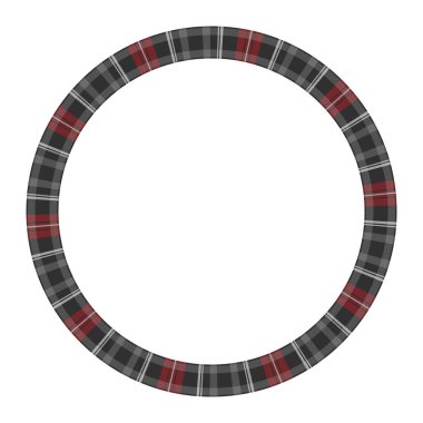 Yuvarlak çerçeve vektör Vintage desen tasarım şablonu. Daire Borde