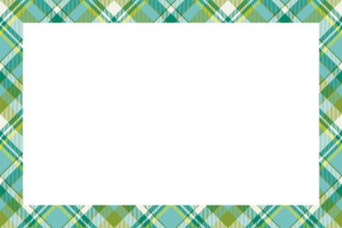 Vintage çerçeve vektörü. İskoç sınır deseni retro tarzı. Tarta