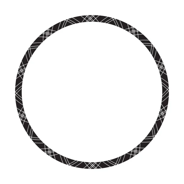 Bordi di cerchio e vettori di cornici. Modello di bordo rotondo geometrico — Vettoriale Stock
