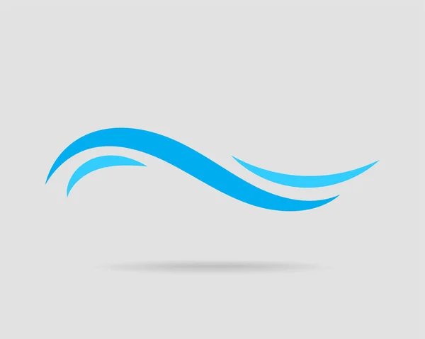 Golven vector ontwerp. Water Wave icoon. Golvende lijnen geïsoleerd. — Stockvector