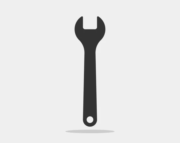 Herramientas icono de la llave del vector. Elemento de diseño del logotipo Spanner. Herramienta clave — Vector de stock