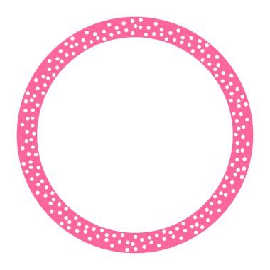 Yuvarlak çerçeve vektör Vintage desen tasarım şablonu. Daire Borde