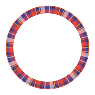 Yuvarlak çerçeve vektör Vintage desen tasarım şablonu. Daire Borde