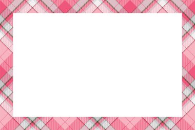 Vintage çerçeve vektörü. İskoç sınır deseni retro tarzı. Tarta
