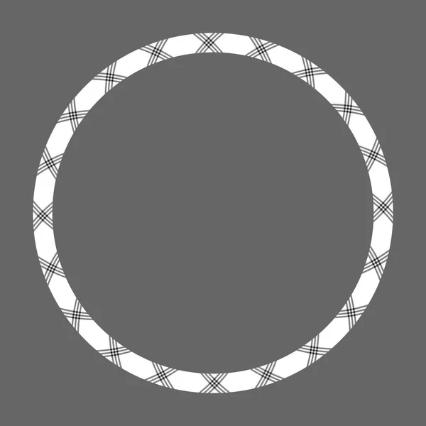 Bordas de círculo e molduras vetor. Padrão de borda redonda geométrico — Vetor de Stock