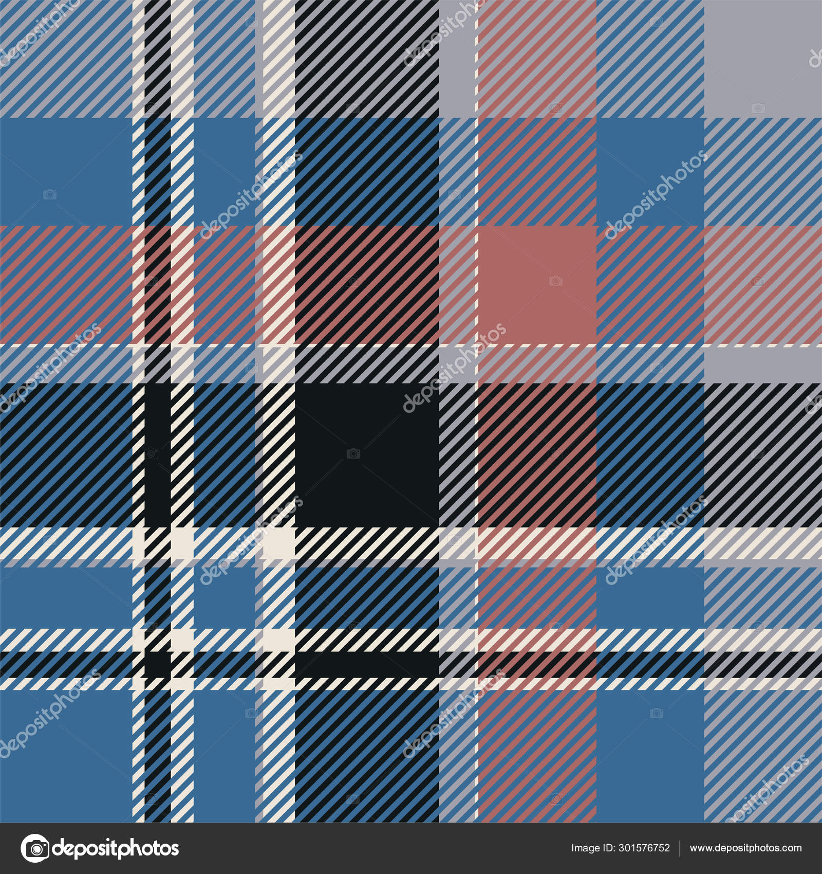Blue Plaid Background Scotland Red And