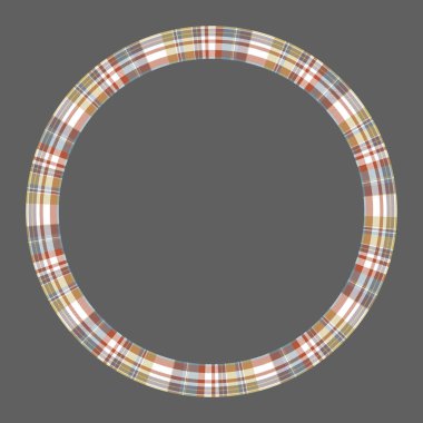 Yuvarlak çerçeve vektör Vintage desen tasarım şablonu. Daire Borde