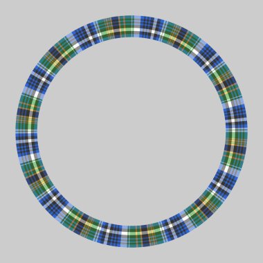 Yuvarlak çerçeve vektör Vintage desen tasarım şablonu. Daire Borde