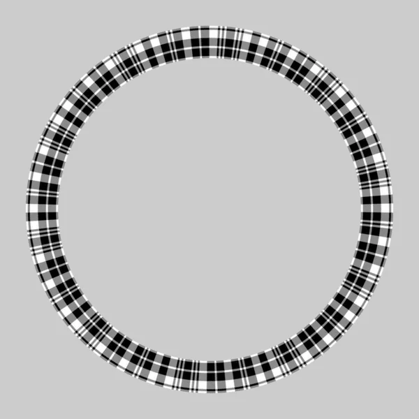 Modèle de conception de motif vintage vectoriel cadre rond. Borde de cercle — Image vectorielle