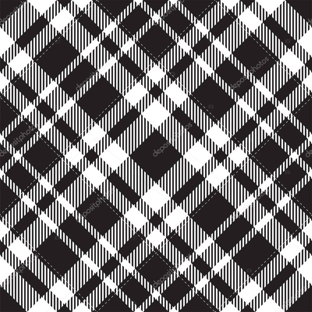 Tartan scotland seamless plaid pattern vector. Retro background 