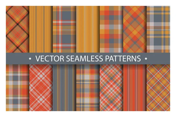 Ekose desen sorunsuz ayarlayın. Tartan desenleri kumaş doku. Cengiz