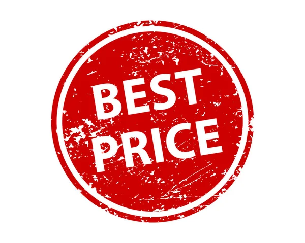 Miglior adesivo segno di prezzo. Struttura vettoriale timbro . — Vettoriale Stock