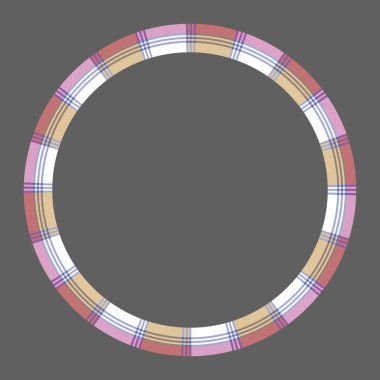 Yuvarlak çerçeve vektör Vintage desen tasarım şablonu. Daire Borde