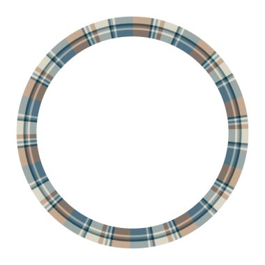 Yuvarlak çerçeve vektör Vintage desen tasarım şablonu. Daire Borde