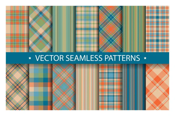 Ekose desen sorunsuz ayarlayın. Tartan desenleri kumaş doku. Cengiz