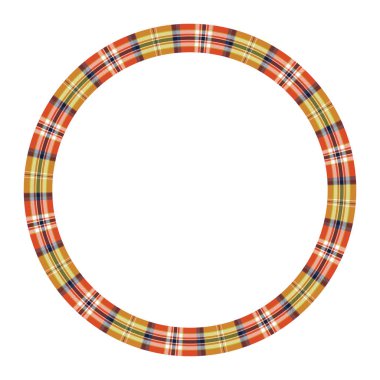 Yuvarlak çerçeve vektör Vintage desen tasarım şablonu. Daire Borde