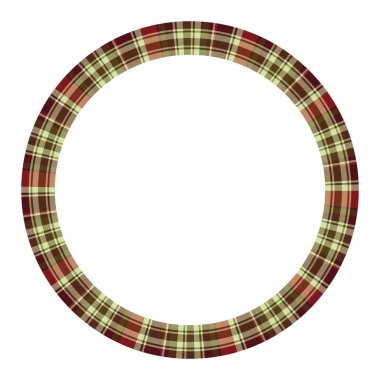 Yuvarlak çerçeve vektör Vintage desen tasarım şablonu. Daire Borde