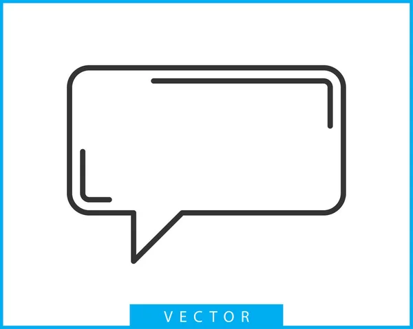 Habla el icono del habla burbuja. Burbujas vacías en blanco vector de diseño eleme — Archivo Imágenes Vectoriales