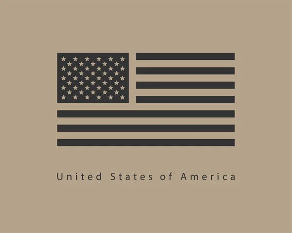 EE.UU. vector de la bandera. Estilo moderno Estados Unidos de América símbolo. A — Vector de stock
