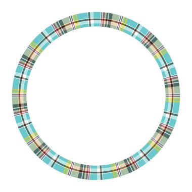 Yuvarlak çerçeve vektör Vintage desen tasarım şablonu. Daire Borde