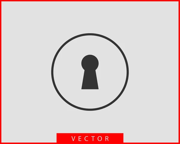 Bloquear icono vector símbolo diseño plano — Vector de stock