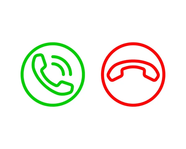 Icono del teléfono ilustración vectorial. Aplicación de centro de llamadas. Iconos telefónicos — Vector de stock