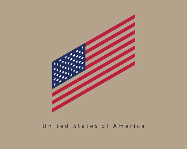 USA vlag vector. Moderne stijl Verenigde Staten van Amerika symbool. A — Stockvector