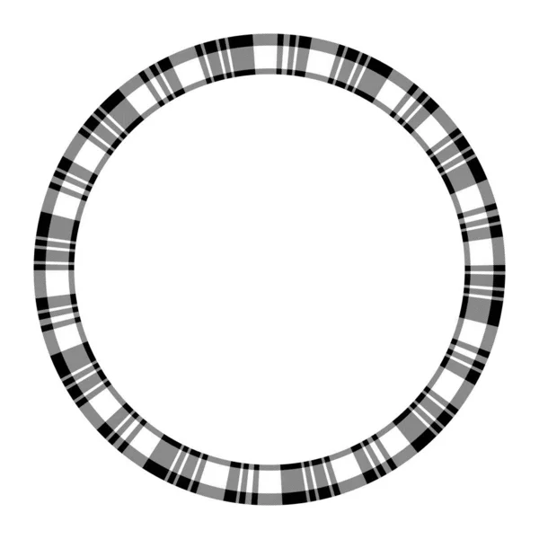 Plantilla de diseño de patrón vintage de vector de marco redondo. Círculo borde — Archivo Imágenes Vectoriales